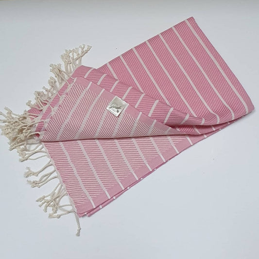 Pink Toros Cotton Hammam Towel